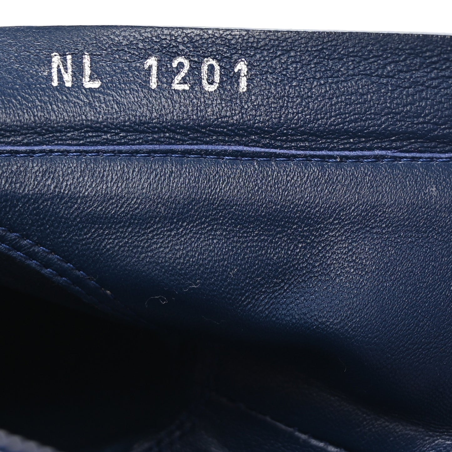 Denim Monogram Silhouette Ankle Boots 37.5 Navy Blue