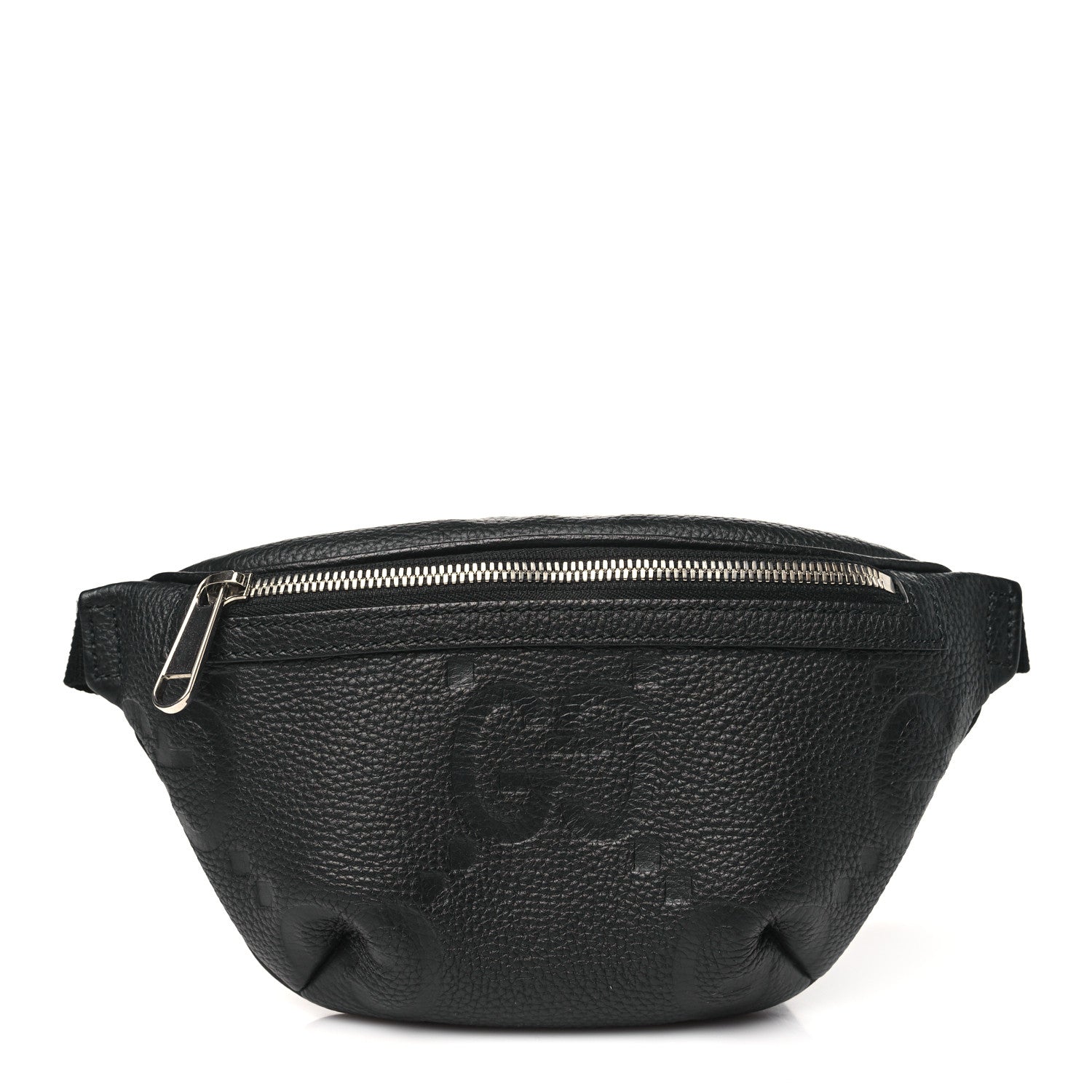 Gucci Piuma Calfskin Jumbo GG Embossed Small Belt Bag Black 1 of 10