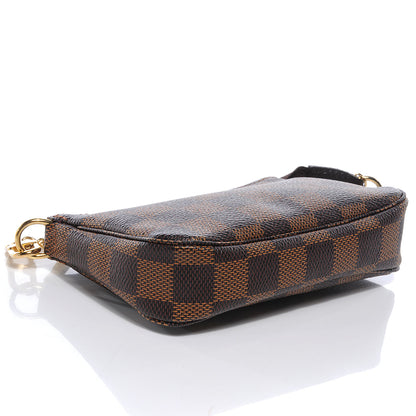 Louis Vuitton Damier Ebene Mini Pochette Accessories Bag 4 of 8