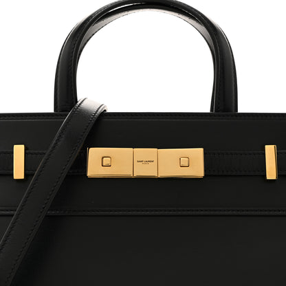 Saint Laurent Smooth Calfskin Manhattan Nano Shopper Tote Black 8 of 10