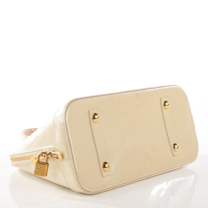 Louis Vuitton Vernis Alma PM Blanc Corail 8 of 13
