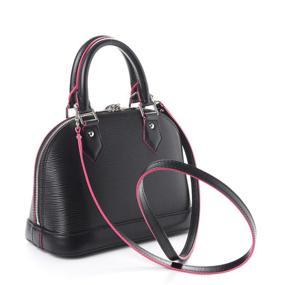 Louis Vuitton Epi Alma BB Black Hot Pink 3 of 8