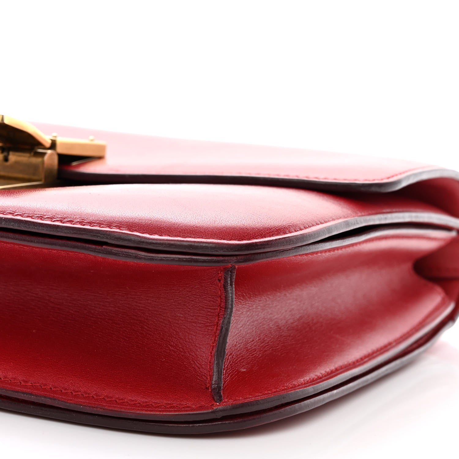Celine Box Calfskin Medium Classic Box Flap Bag Red 12 of 15