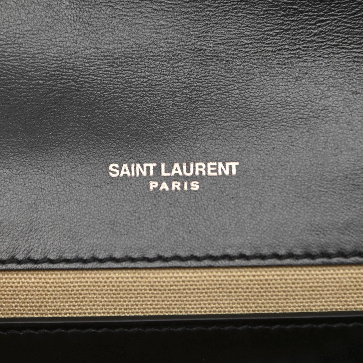 Saint Laurent Berber Canvas Striped Medium Classic Monogram Kate Satchel 7 of 10