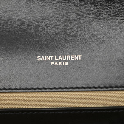 Saint Laurent Berber Canvas Striped Medium Classic Monogram Kate Satchel 7 of 10