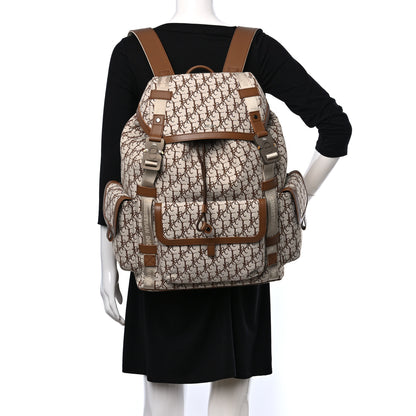Christian Dior X CACTUS JACK Calfskin Hit The Road Logo Backpack Beige 2 of 9