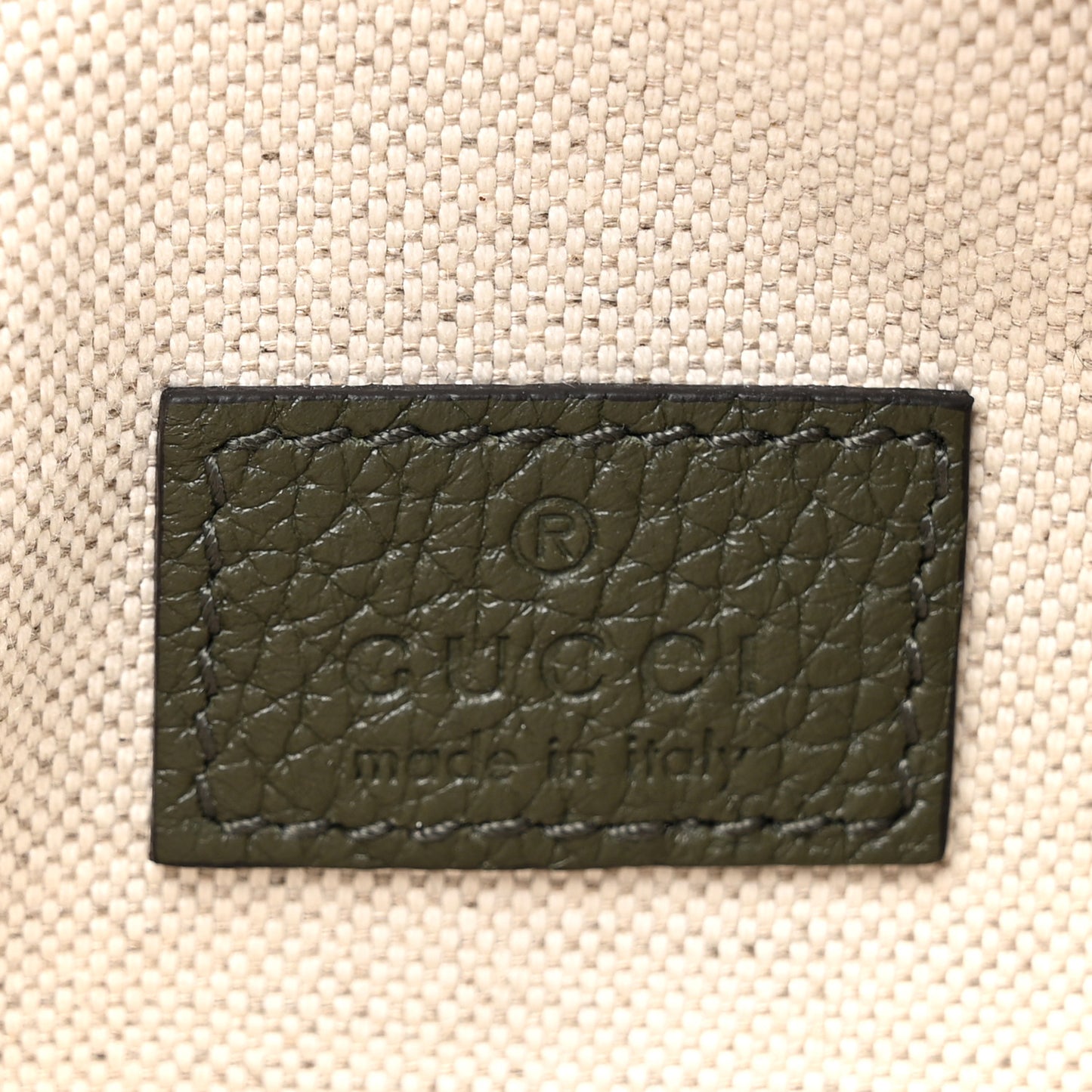 Piuma Calfskin Jumbo GG Embossed Small Belt Bag Dark Green