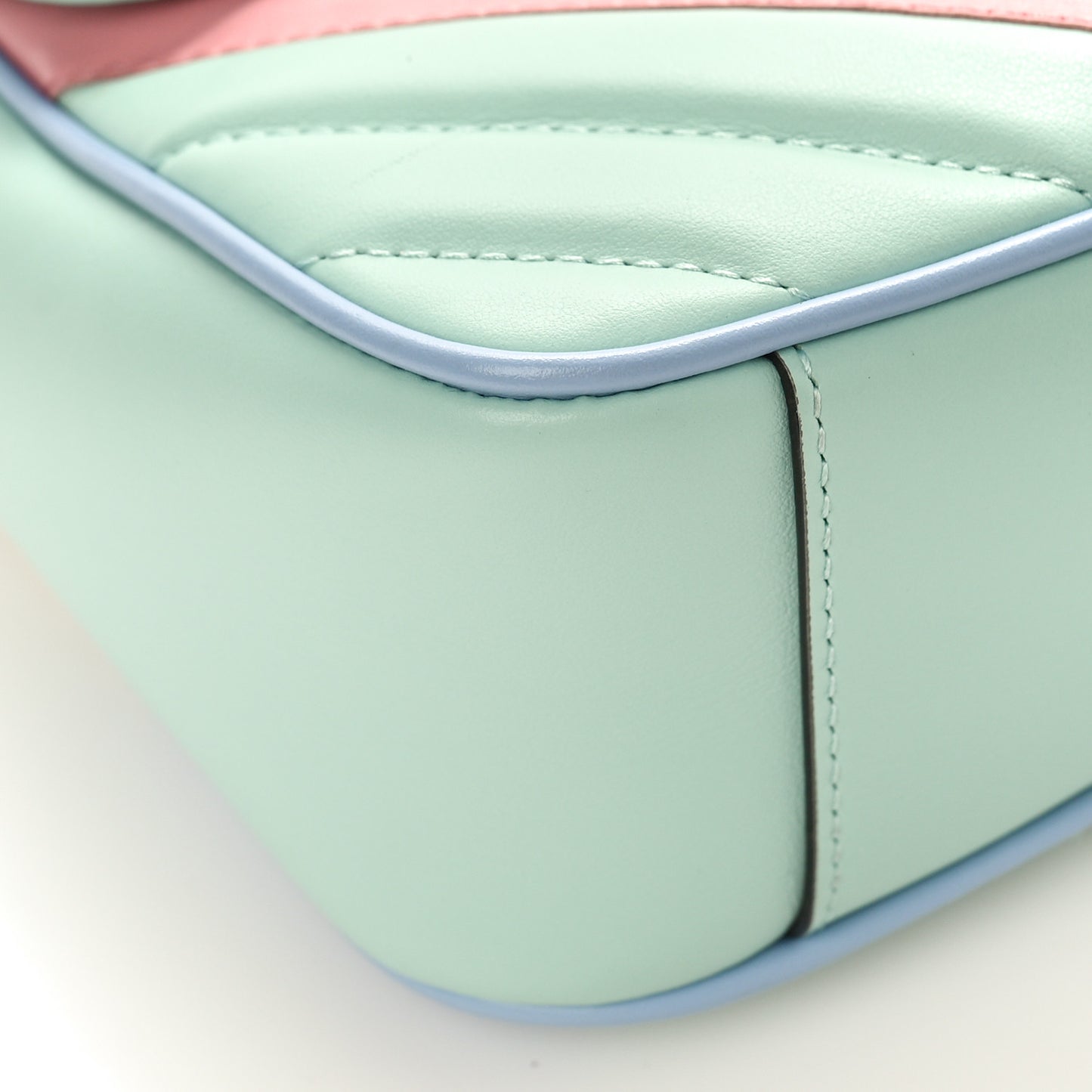 Calfskin Matelasse Diagonal Small GG Marmont Shoulder Bag Multicolor Pastel