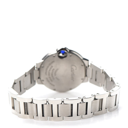 Cartier Stainless Steel Diamond 33mm Ballon Bleu De Cartier Automatic Watch 3 of 6