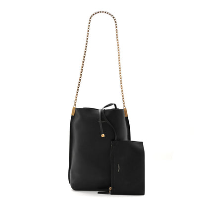 Saint Laurent Calfskin Small Suzanne Hobo Black 3 of 11
