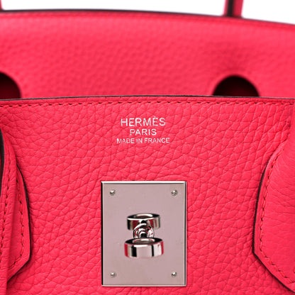 Hermes Taurillon Clemence Birkin 30 Rose Extreme 6 of 9