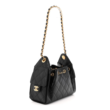 Chanel Caviar Quilted Mini Chanel 25 Handbag Black 3 of 11