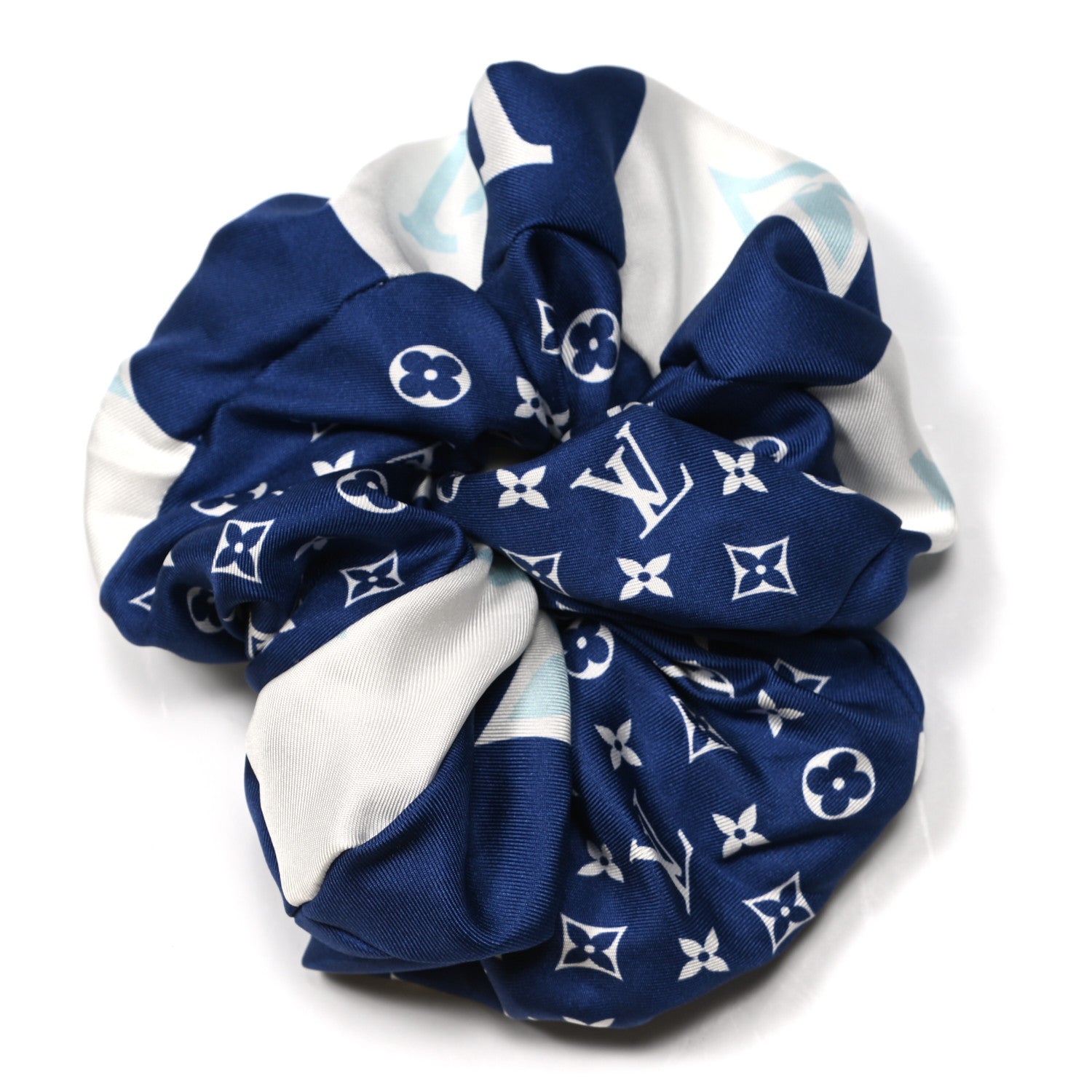 Louis Vuitton Silk Parasol Trop Chou Scrunchie Bleu 1 of 4