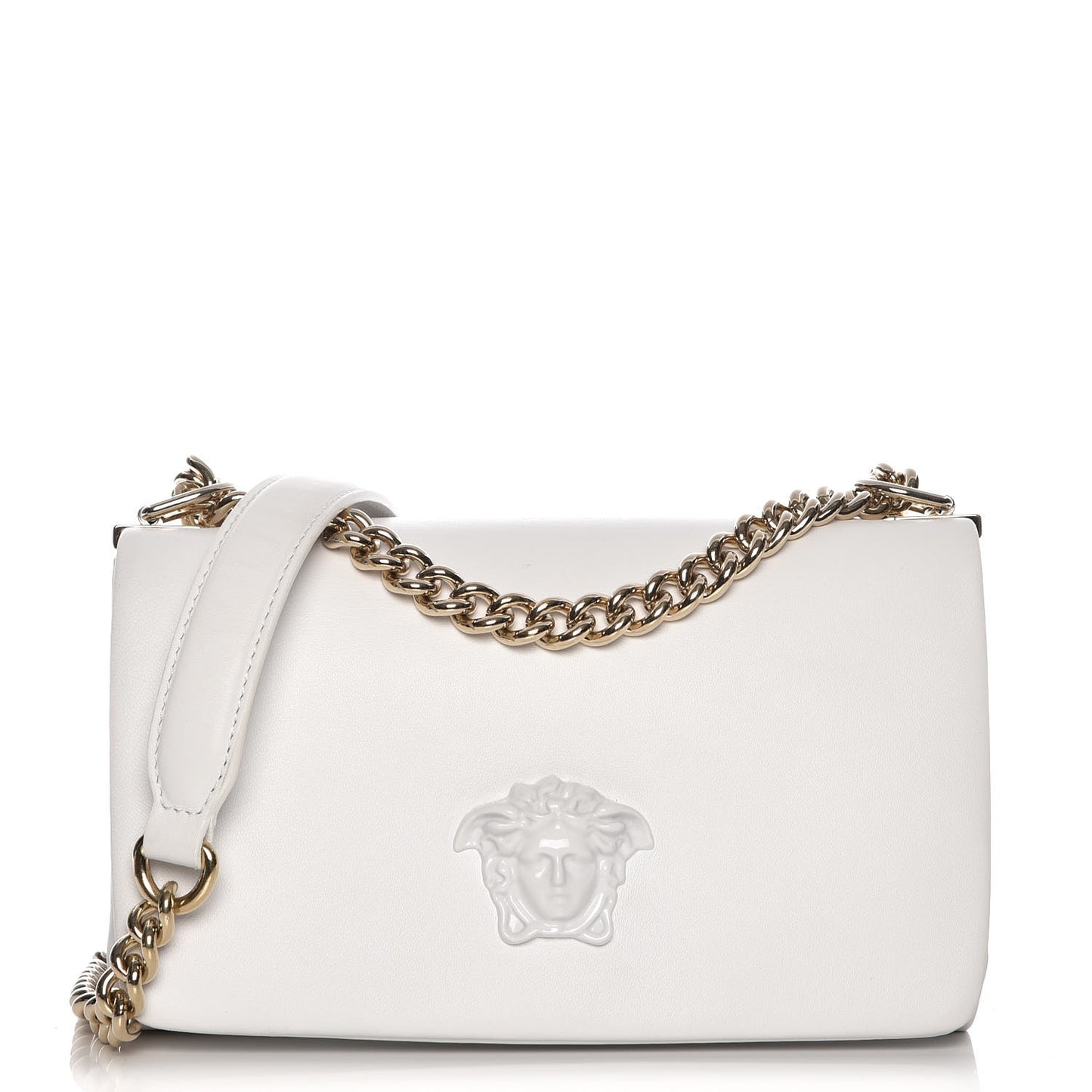 Nappa Palazzo Sultan Shoulder Bag White
