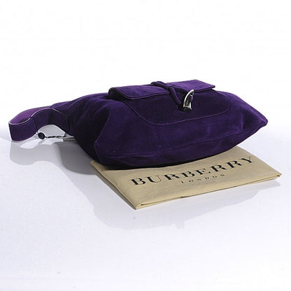 Burberry Suede Belsouk Horn Toggle Shoulder Bag Amethyst 4 of 13