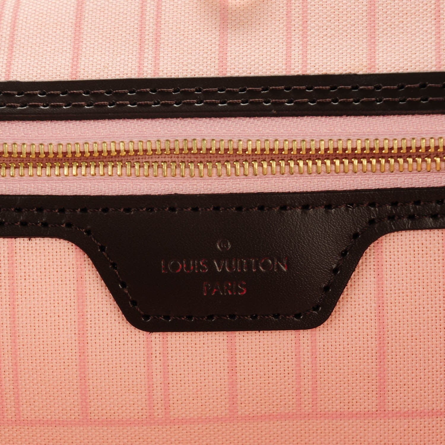Louis Vuitton Damier Ebene Neo Neverfull MM Rose Ballerine 7 of 8
