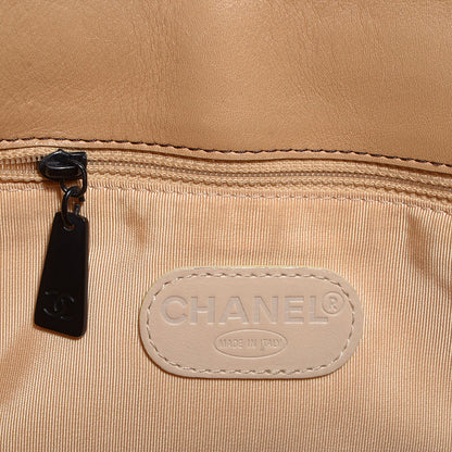 Chanel Leather Shopper Tote Beige 6 of 10