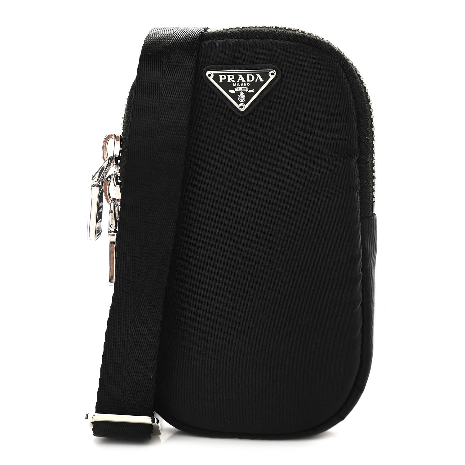 Prada Tessuto Nylon Pocket Mini Bag Black 1 of 9