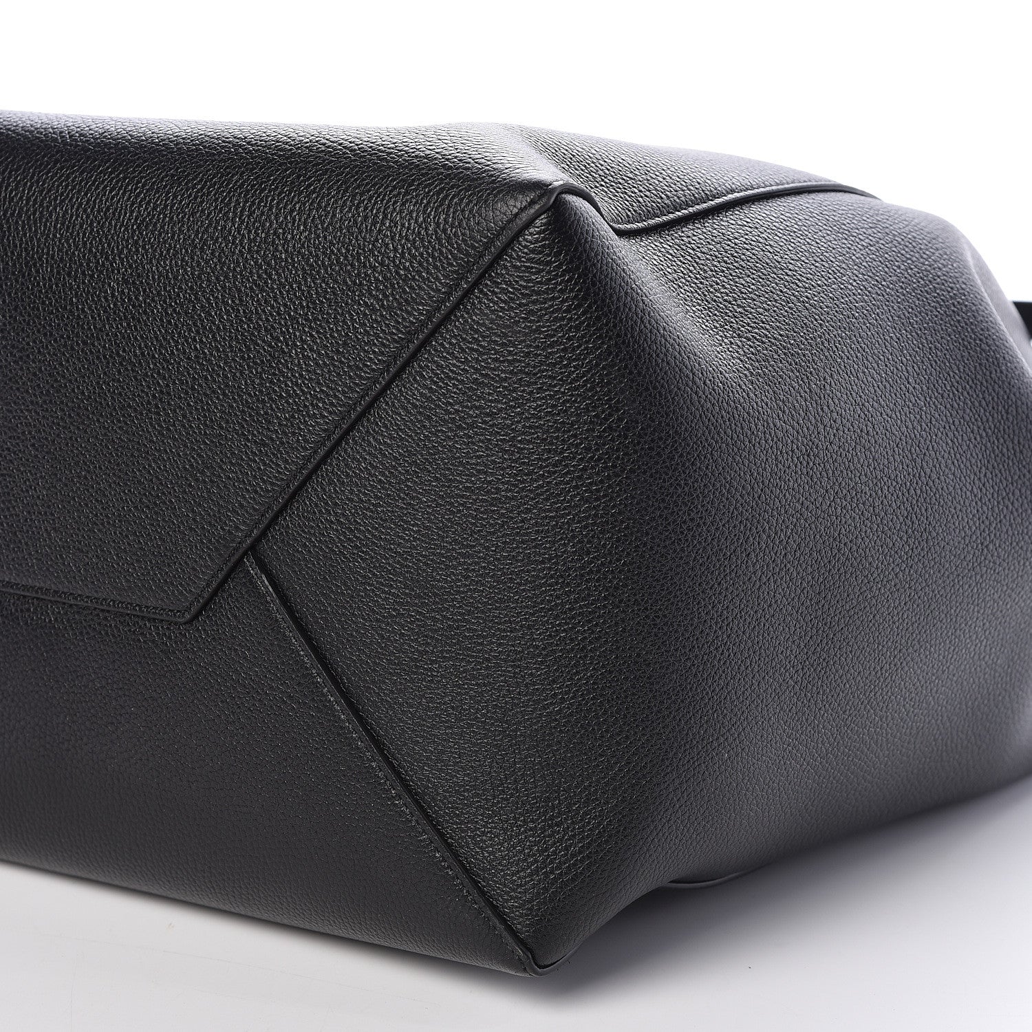 Celine Soft Grained Calfskin Medium Belt Cabas Phantom Black 6 of 12