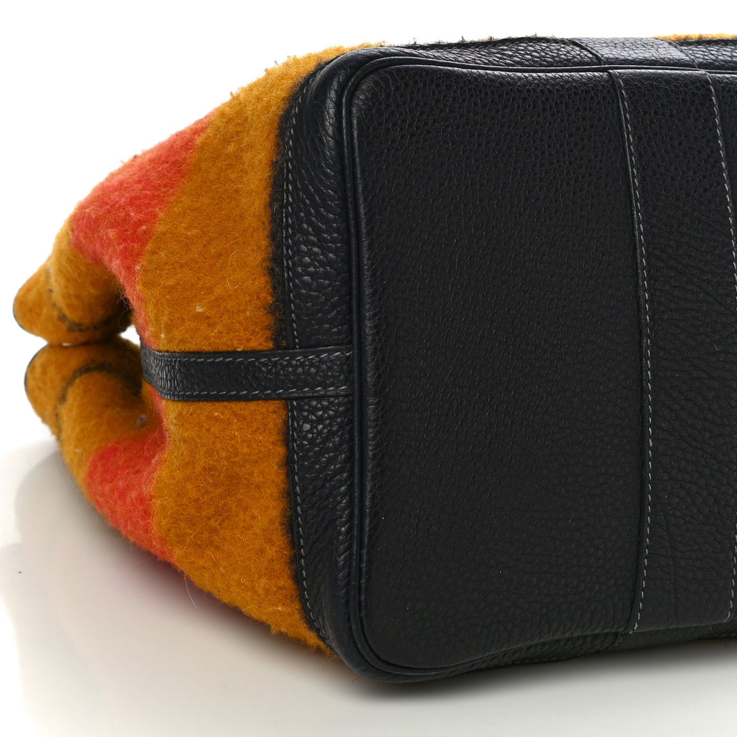 Wool Rocabar Garden Party Tote 36 MM Orange Black