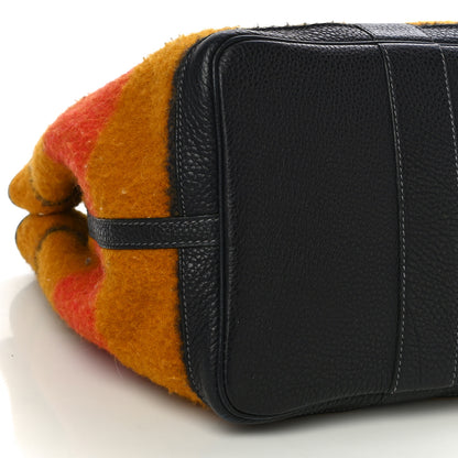 Hermes Wool Rocabar Garden Party Tote 36 MM Orange Black 8 of 9