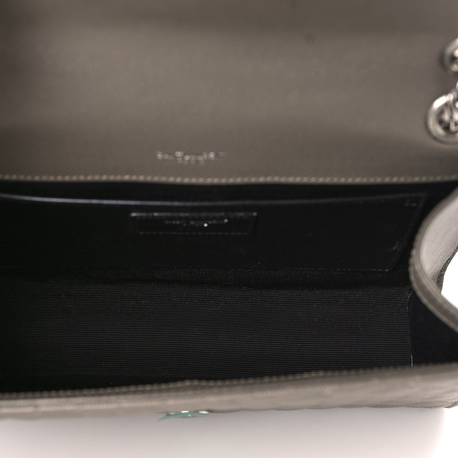 Saint Laurent Grain De Poudre Textured Mixed Matelasse Medium Triquilt Monogram Satchel Earth 5 of 10