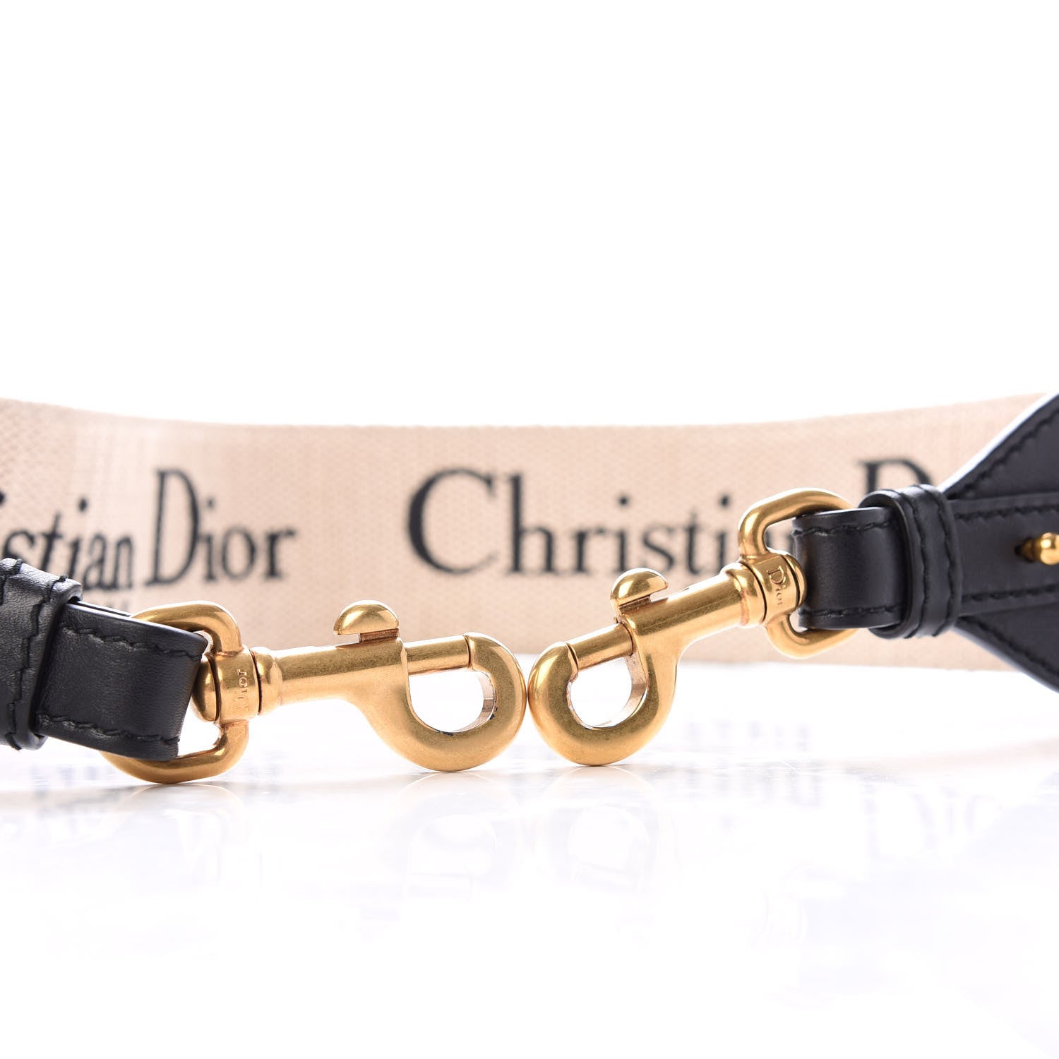 Christian Dior Canvas Embroidered Shoulder Strap Rose Multicolor 5 of 5