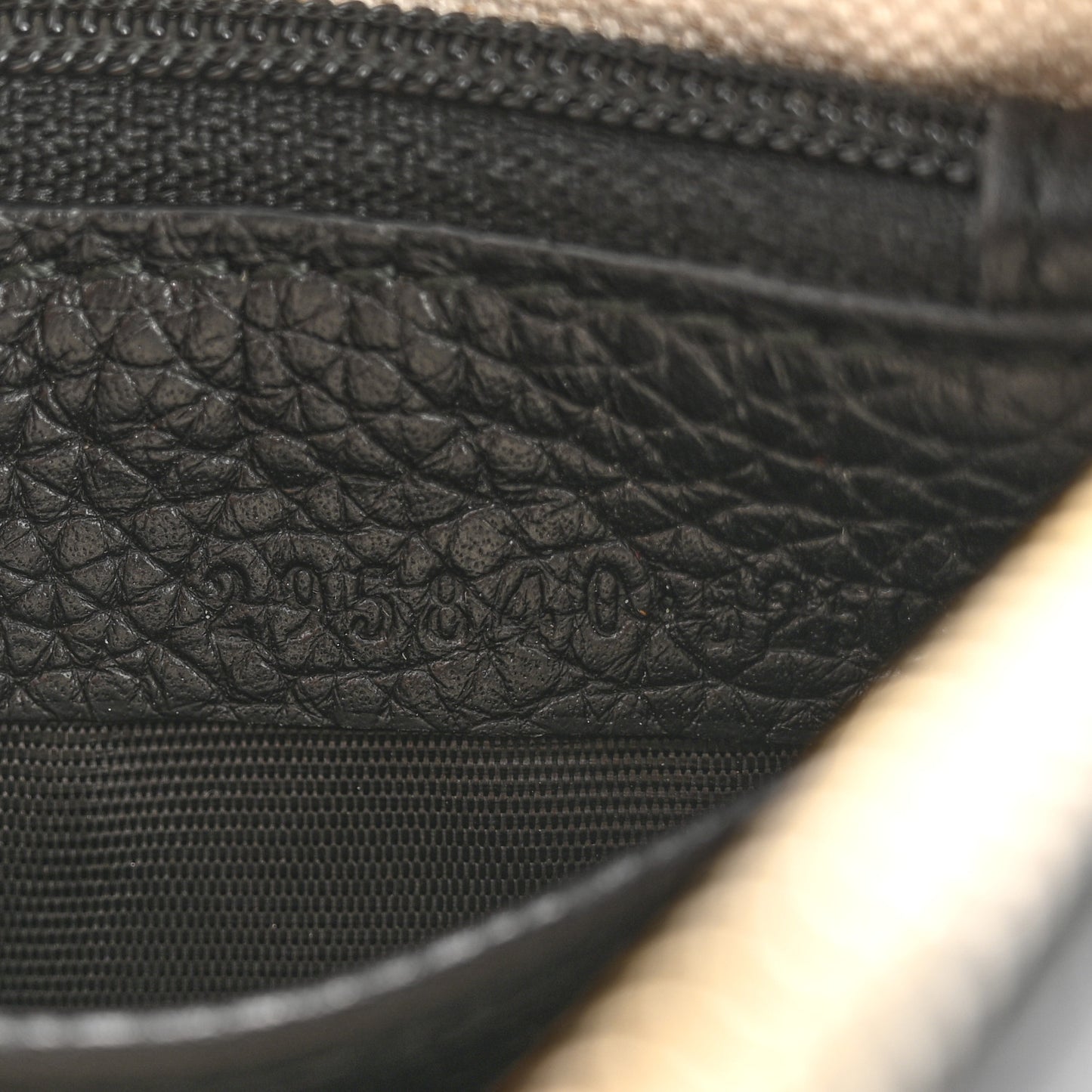 Pebbled Calfskin Soho Wristlet Black