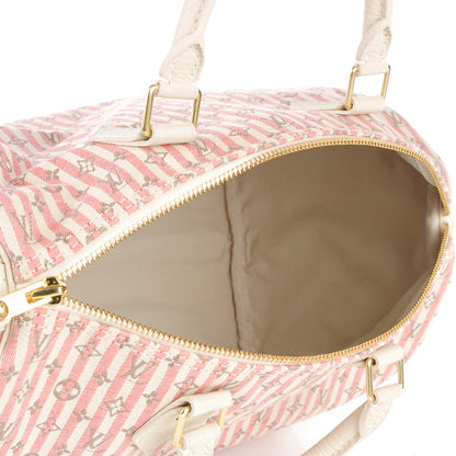Louis Vuitton Mini Lin Croisette Speedy 30 Rouge 5 of 7