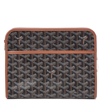 Goyard Goyardine Jouvence MM Toiletry Pouch Black Gold 1 of 8