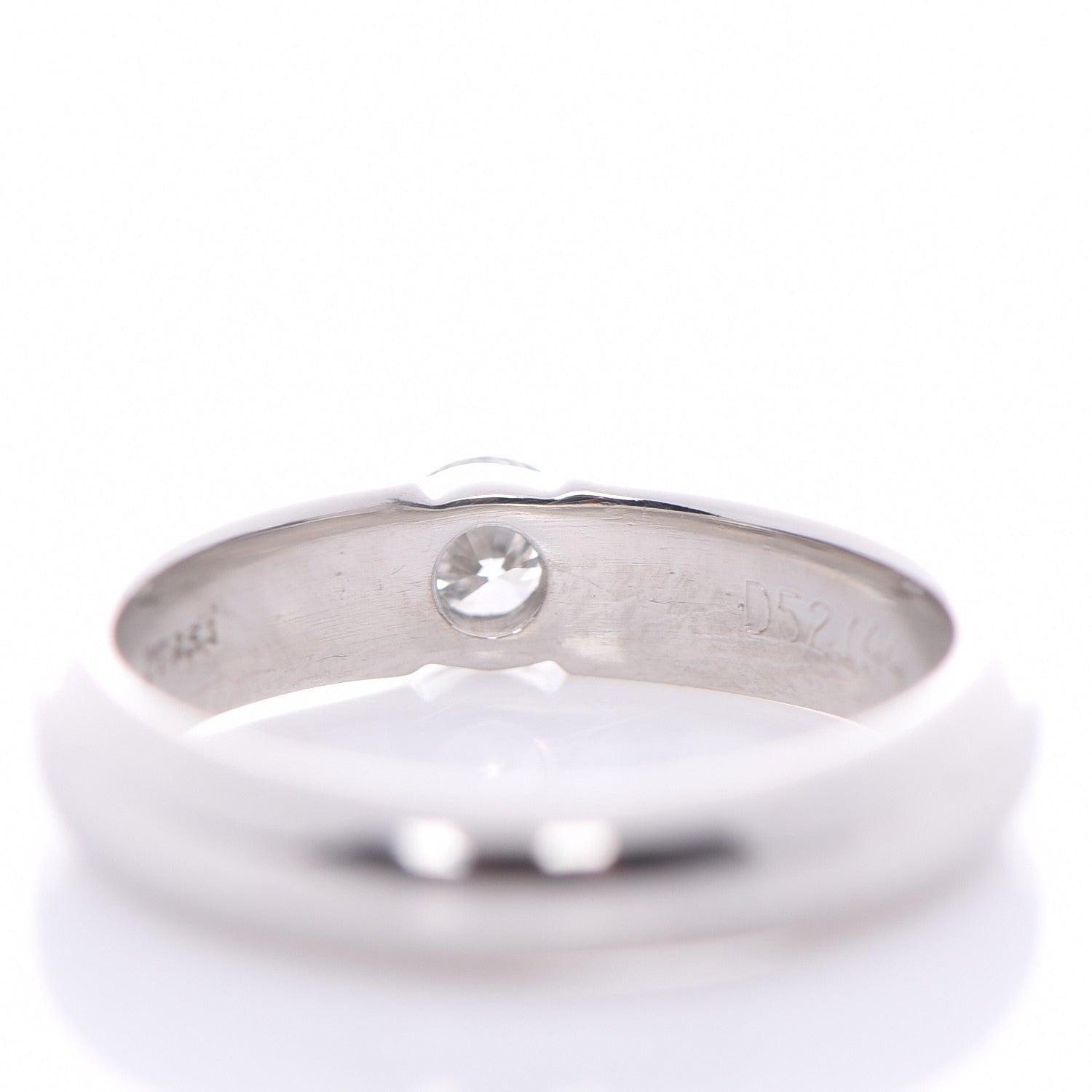 Tiffany Platinum Diamond Etoile Solitaire Ring 4.25 6 of 7