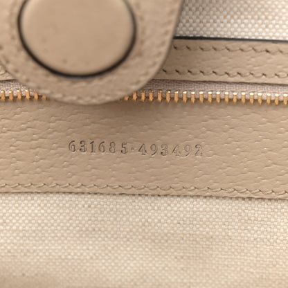 Gucci GG Supreme Monogram Textured Dollar Calfskin Web Large Ophidia Shopping Tote Beige Mystic White Oatmeal 7 of 13