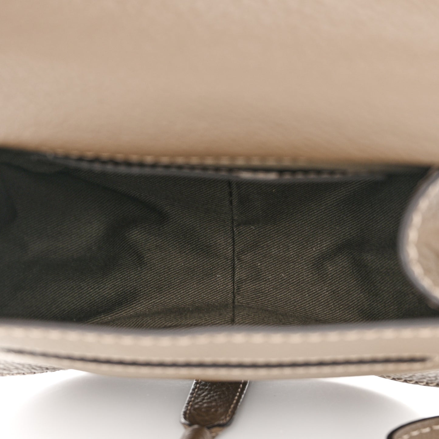 Calfskin Mini Marcie Round Crossbody Bag Army Green