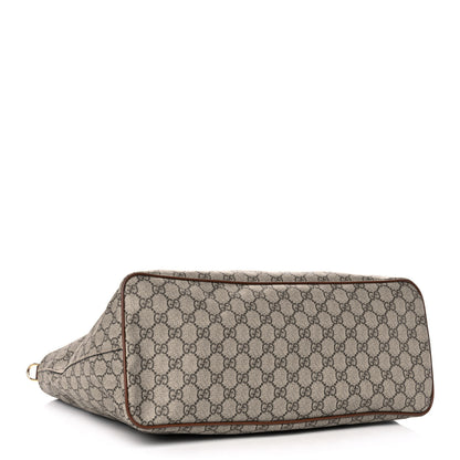 Gucci Soft GG Supreme Monogram Medium Crossbody Tote Beige Cuir 4 of 11