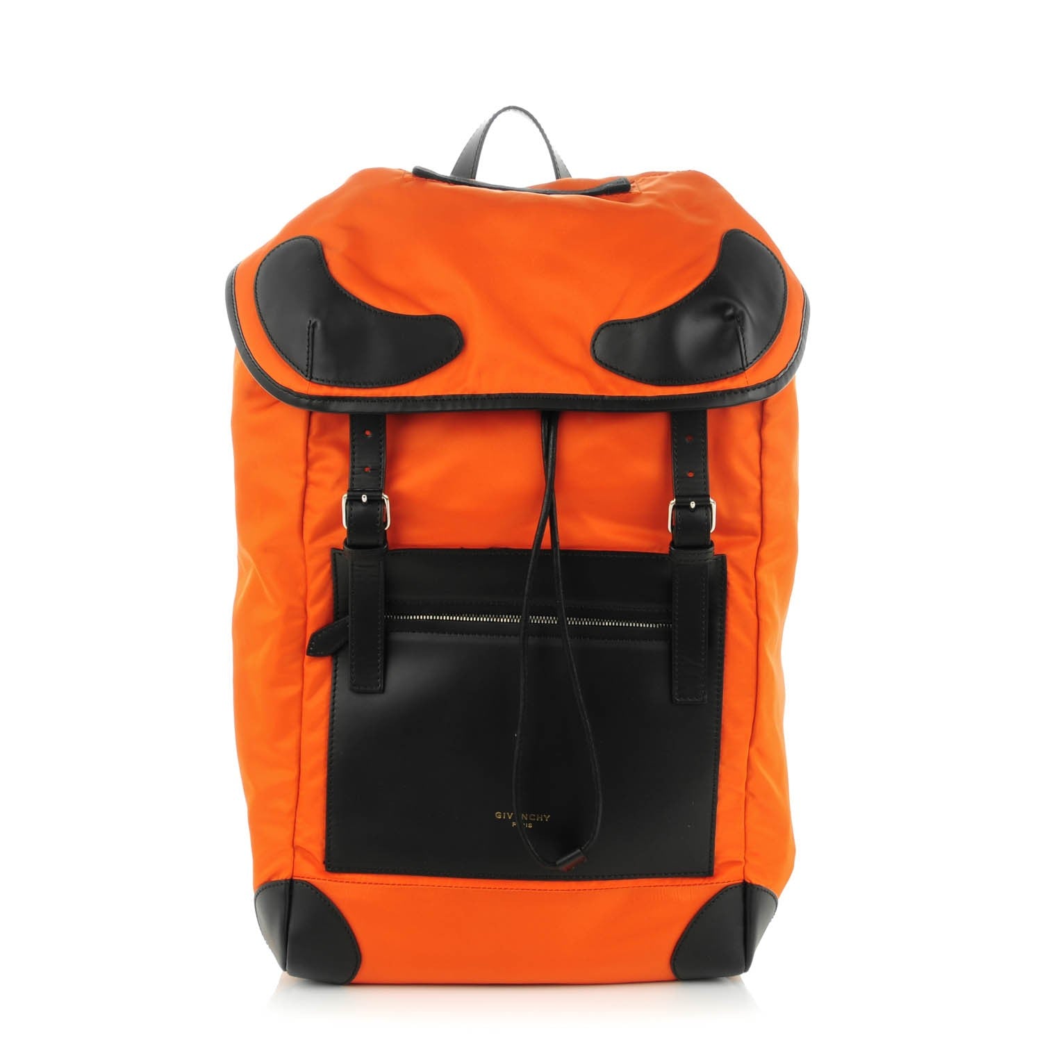 Givenchy Nylon Calfskin Rider Backpack Orange 1 of 8