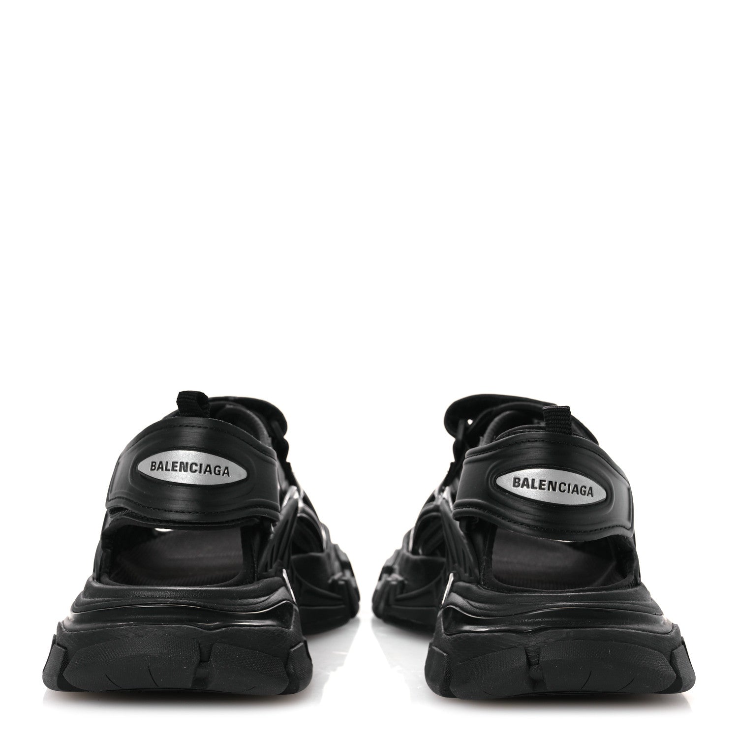 Balenciaga Neoprene Rubber Womens Track Sandals 37 Black 6 of 10