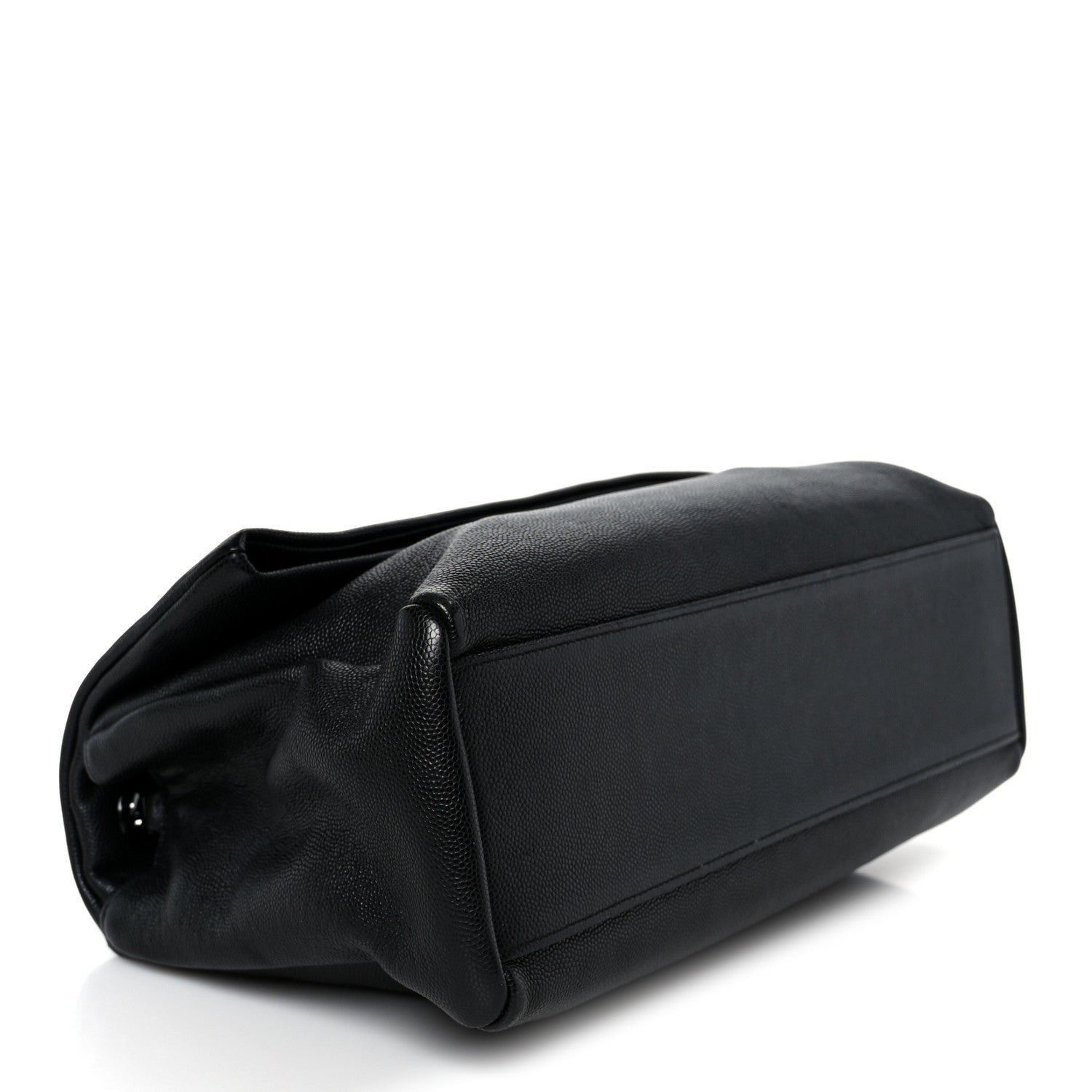 Saint Laurent Grain De Poudre Medium West Hollywood Monogram Fold-Over Black 4 of 10