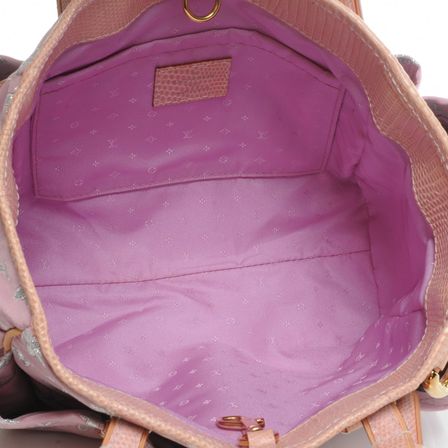 Monogram Glitter Pink Cabas