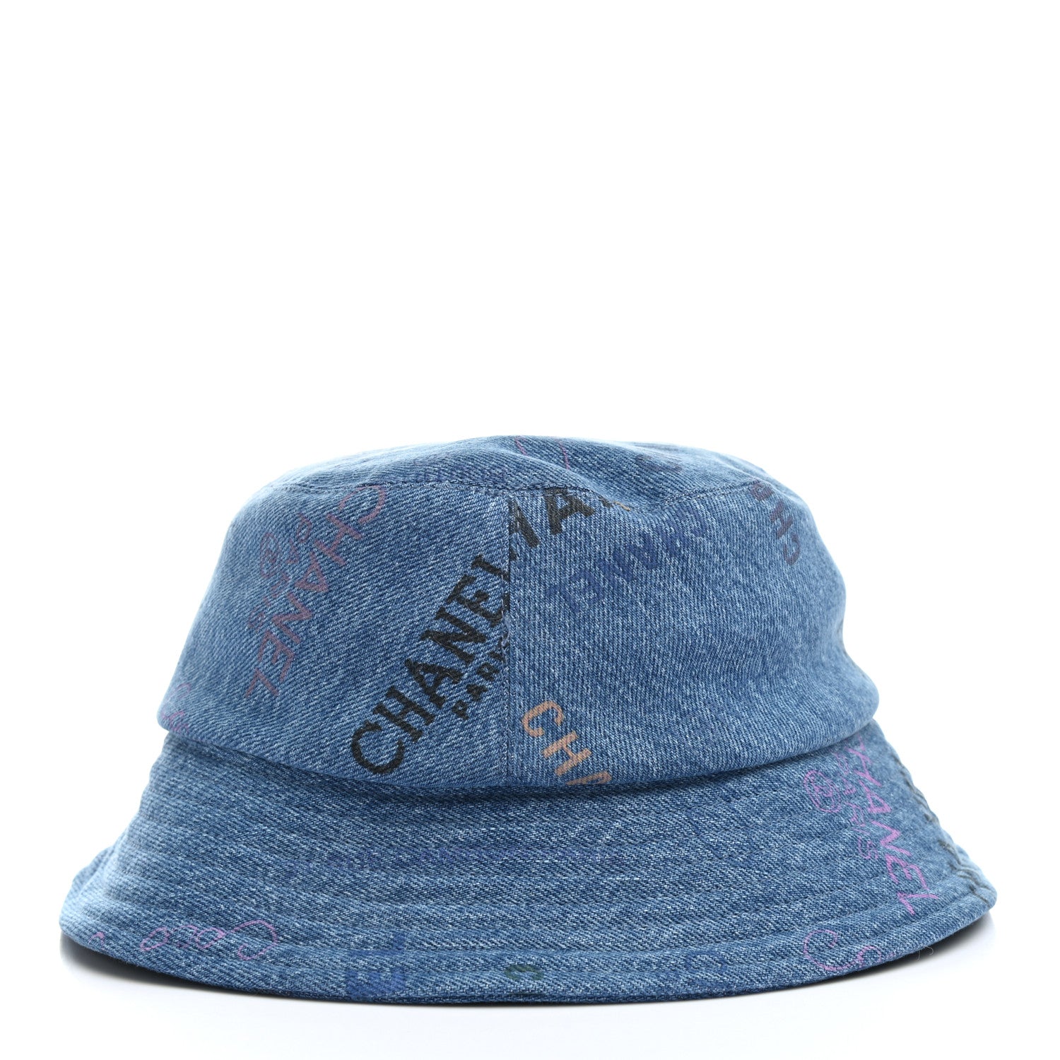 Chanel Denim Mood Cloche Bucket Hat M Blue 6 of 8