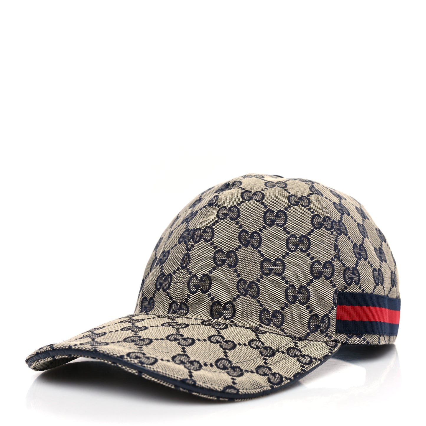 Monogram Web Baseball Hat L Beige Blue