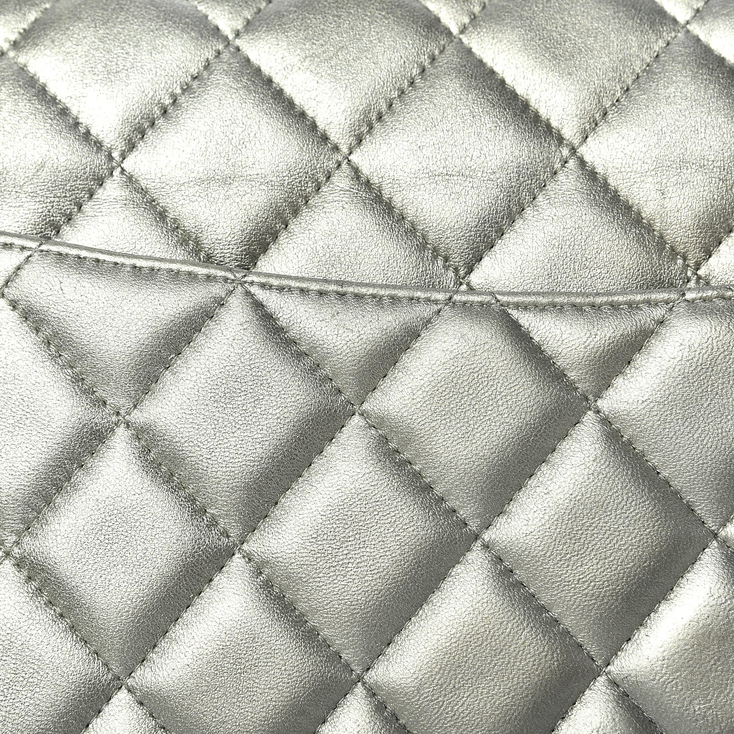 Chanel Metallic Lambskin Quilted Jumbo Double Flap Green 12 of 12