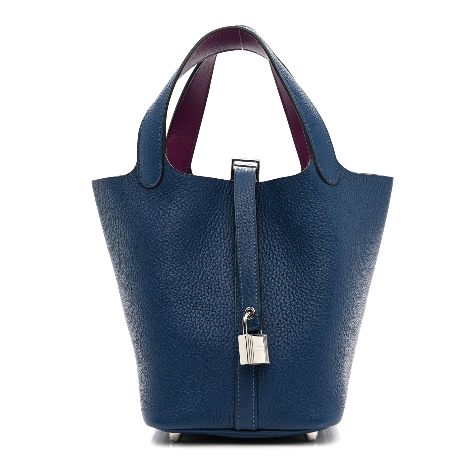 Hermes Taurillon Clemence Swift Eclat Picotin Lock 18 PM Deep Blue Anemone 1 of 11