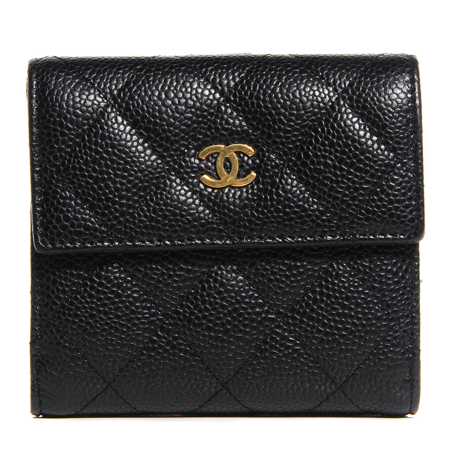 Chanel Caviar Quilted Compact Flap Wallet 1 of 8