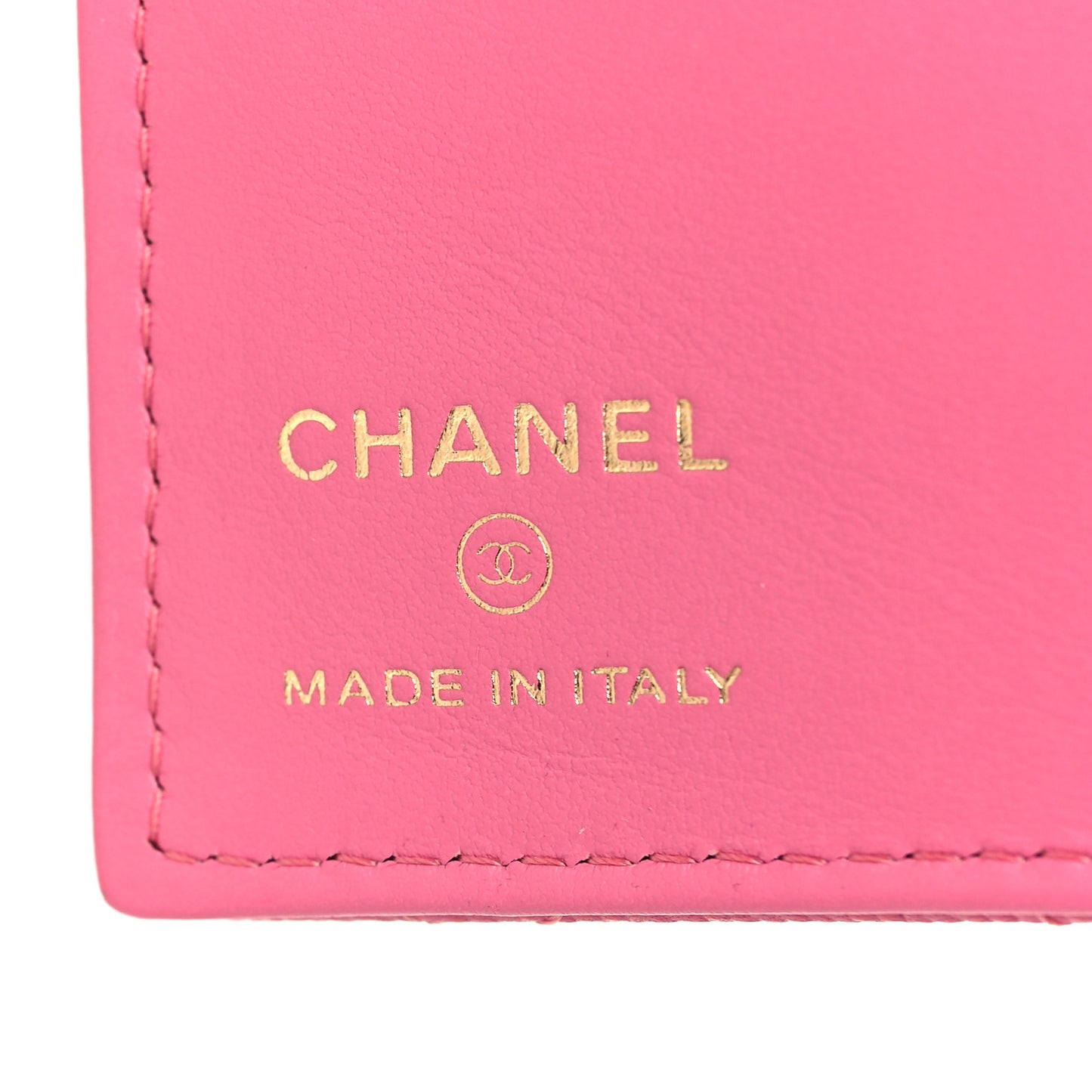 Caviar Quilted Passport Holder Pink