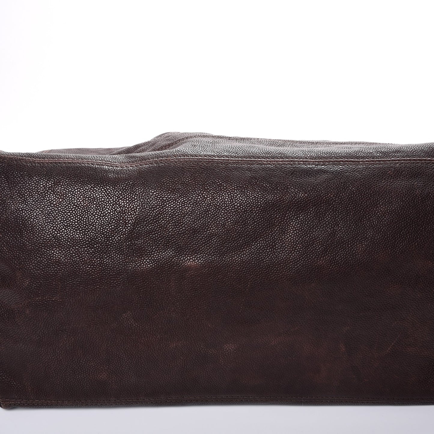 Distressed Caviar XL Coco Cabas Brown