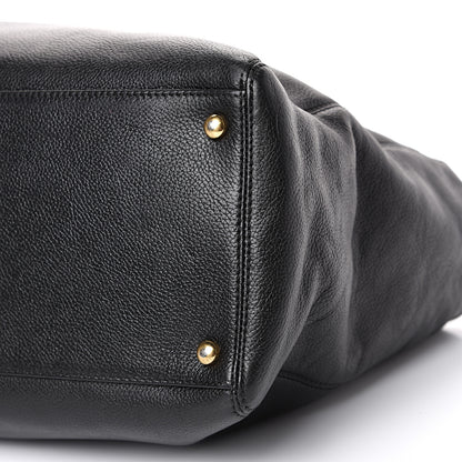 Chanel Calfskin Cerf Executive Shopper Tote Black 9 of 13