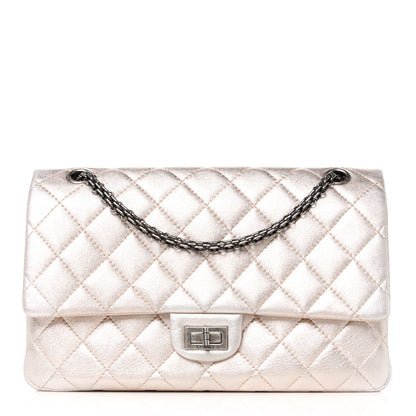 Chanel Metallic Aged Calfskin Quilted 2.55 Reissue 226 Flap Light Pink 1 of 10
