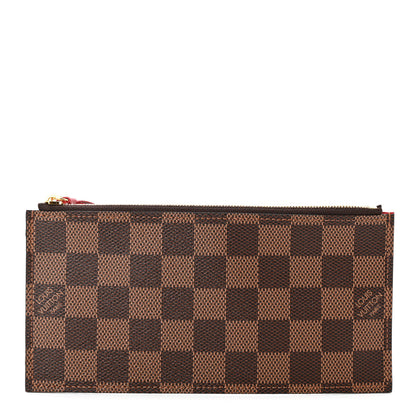 Louis Vuitton Damier Ebene Felicie Chain Wallet Zippered Insert 1 of 6