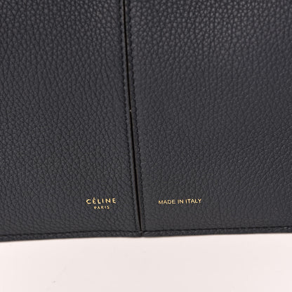Celine Baby Grained Calfskin Medium Tri-Fold Bag Dark Sea 7 of 10