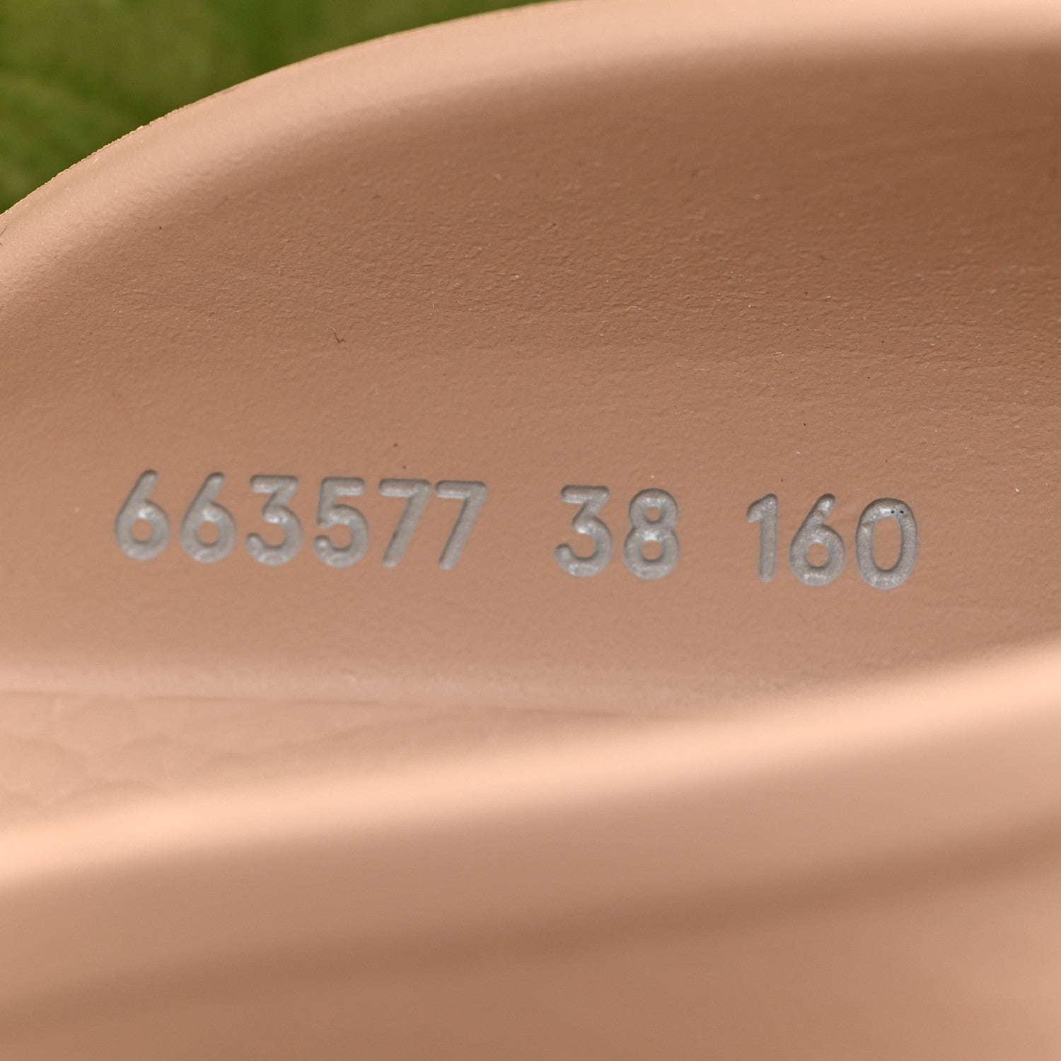 Gucci Rubber GG Monogram Perforated Elea Platform 55mm Lug Sole Sandals 38 Vintage Camel 7 of 8
